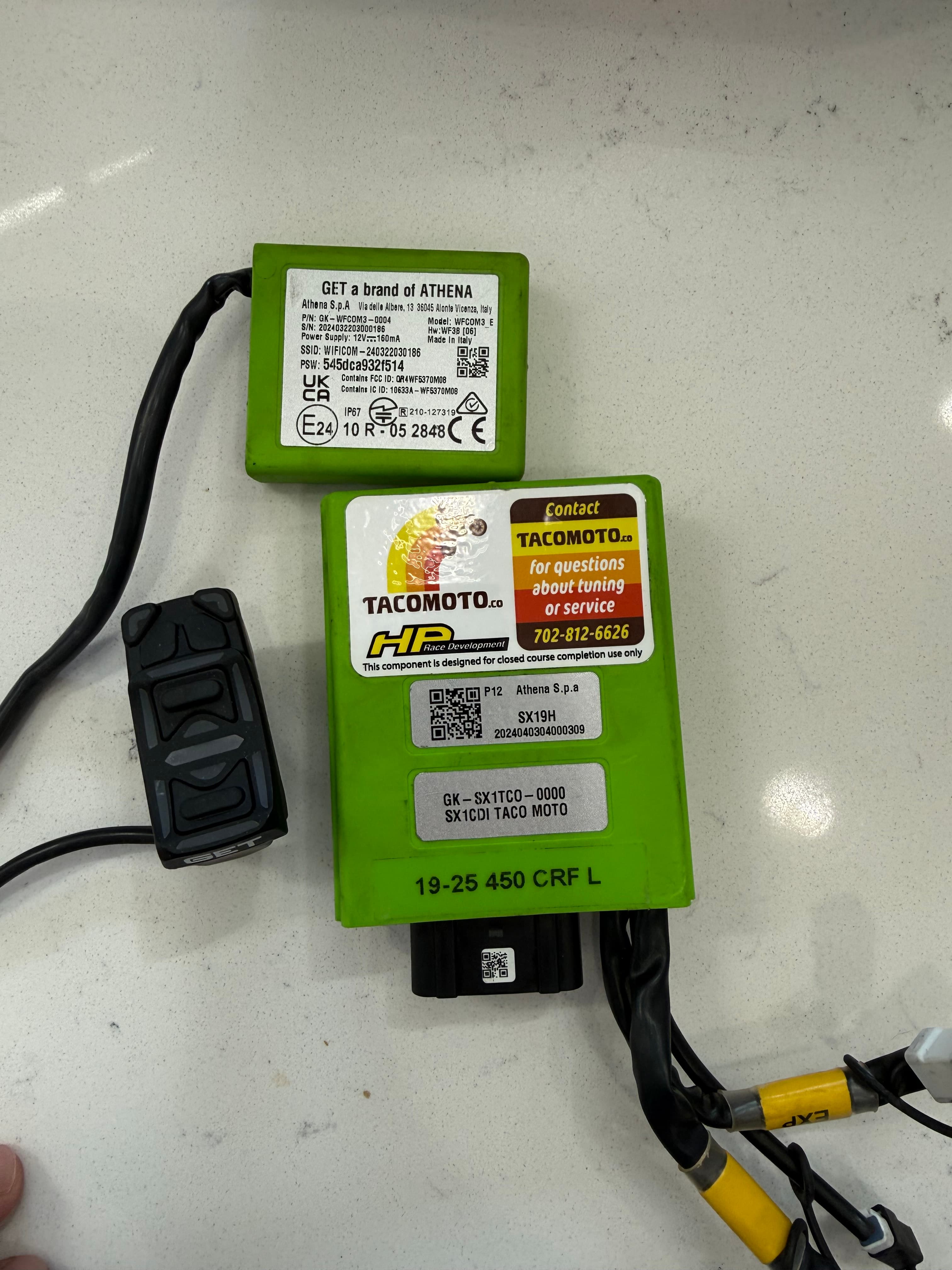 Crf450rl get sx1 ecu with switch